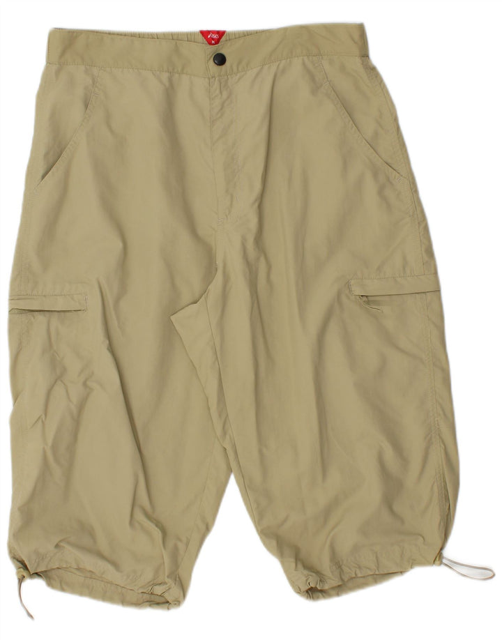ASICS Mens Bermuda Cargo Shorts Medium W30  Beige Polyamide
