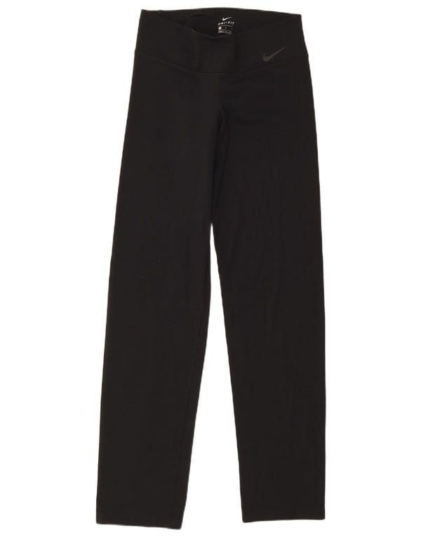 Leggings Dri Fit Nike pentru femei UK 16, mare, negru, nailon