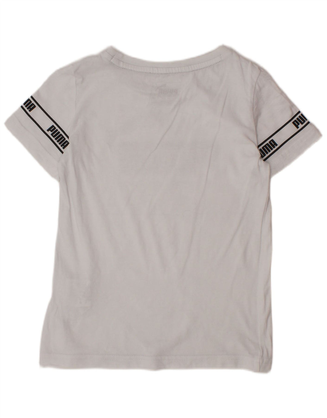 Tricou grafic PUMA pentru baieti Top 4-5 ani bumbac alb