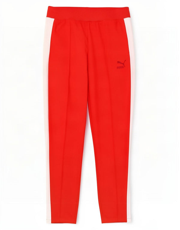 Pantaloni de trening Puma pentru femei UK 12 Medium Red Colorblock Poliester