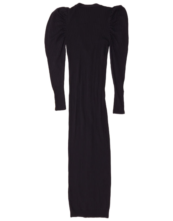 Rochie Bodycon din tricot pentru femei Zara UK 14 mare, bleumarin, viscoză