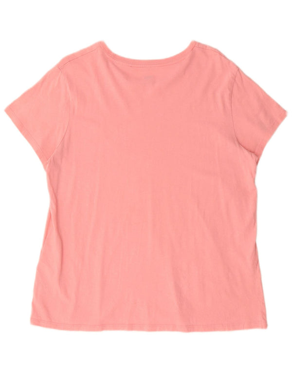 Tricou cu grafică Levi's pentru femei, UK 18 XL, bumbac roz