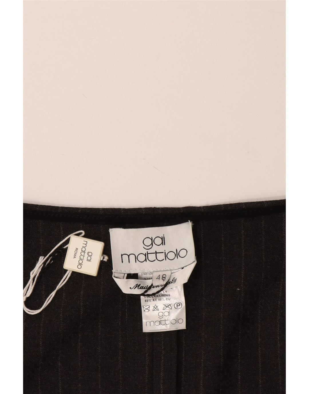 Top bluză fără mâneci pentru femei GAI MATTIOLO IT 48 XL gri cu dungi