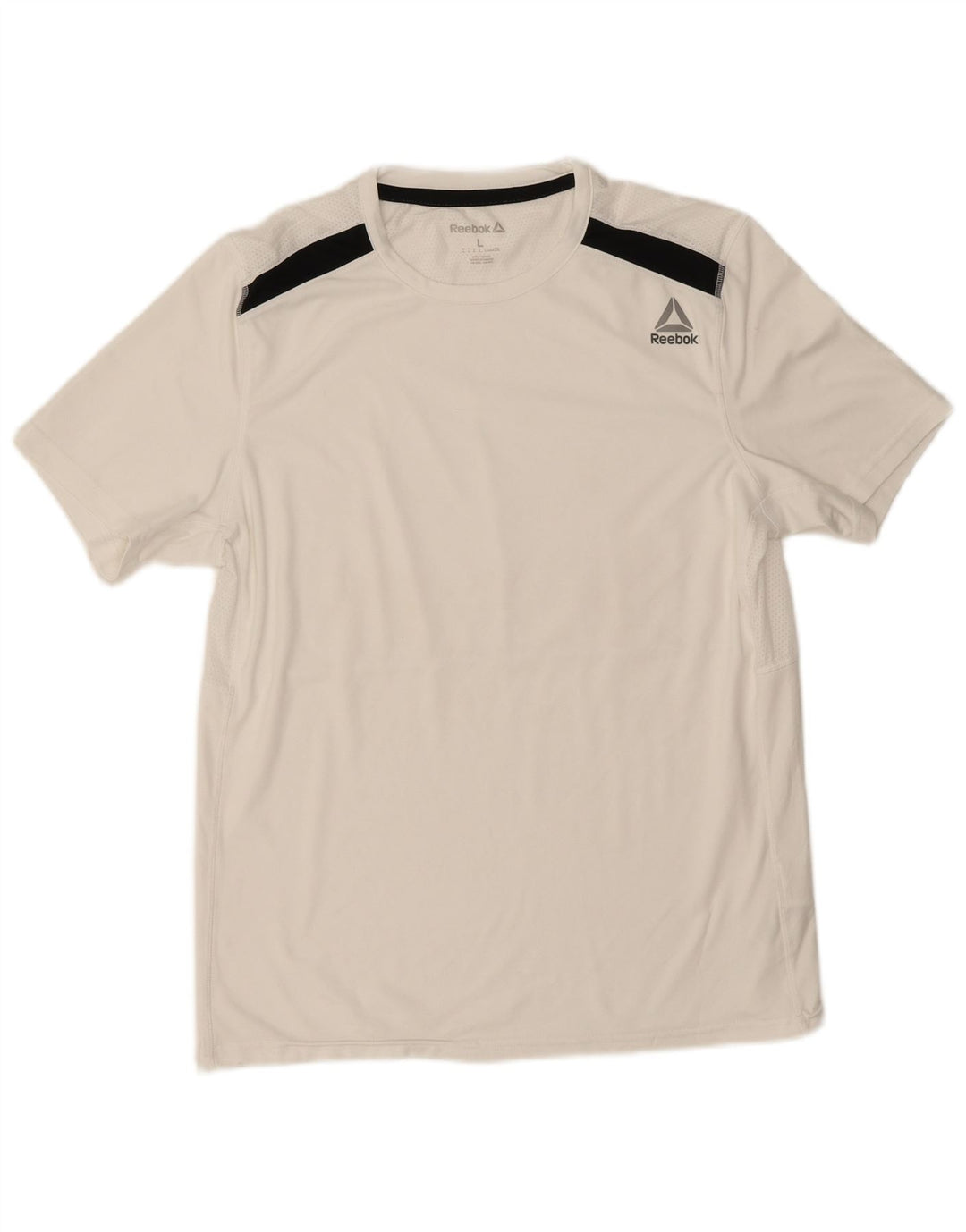 Tricou pentru bărbați Reebok Top mare, alb, poliester color bloc