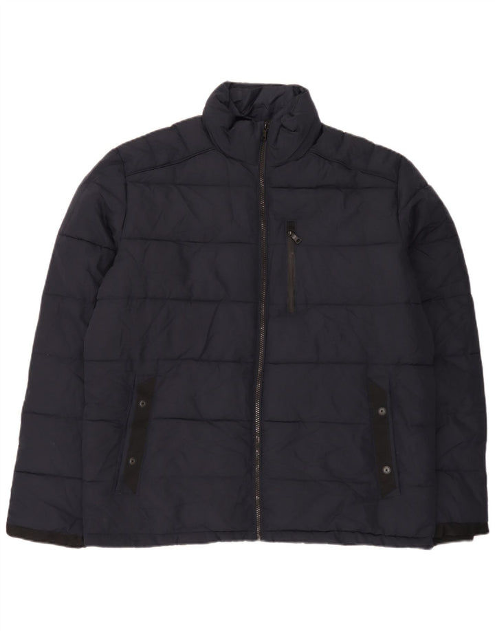 Jachetă căptușită pentru bărbați Marks & Spencer UK 40 mare, poliester bleumarin