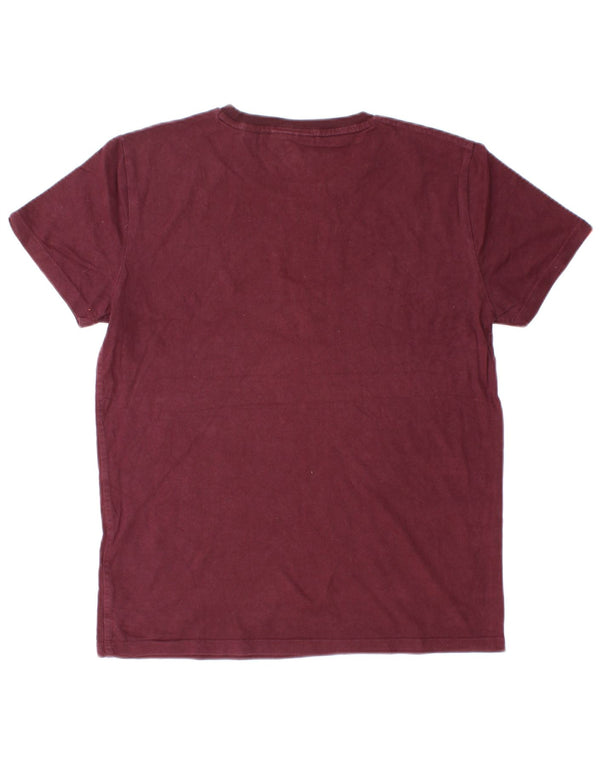 Tricou pentru bărbați Superdry Top Medium Burgundy Bumbac