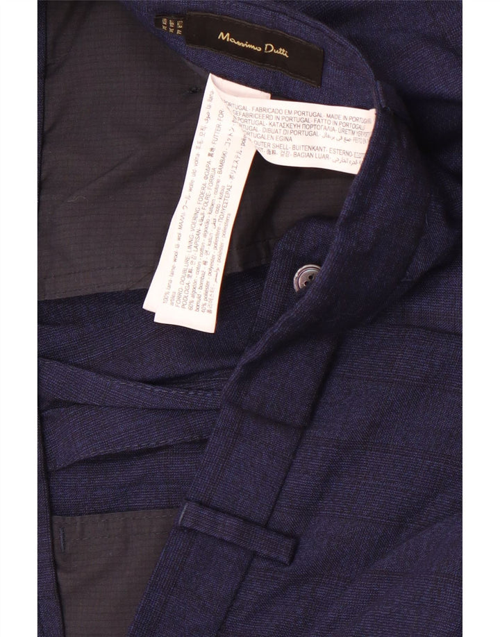 Massimo Dutti Pantaloni tăiați pentru bărbați EU 44 Large W34 L25 Bleumarin Check