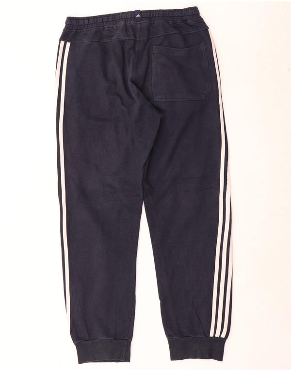 Pantaloni de trening Adidas pentru bărbați Joggeri UK 40/42 Bumbac mediu albastru bleumarin