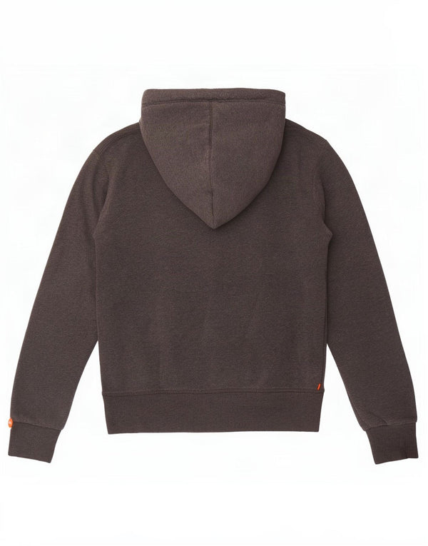 Pulover Superdry pentru damă, cu grafică, UK 12, bumbac, gri mediu
