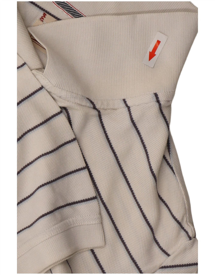 TOMMY HILFIGER Tricou polo clasic pentru bărbați din bumbac cu dungi albe