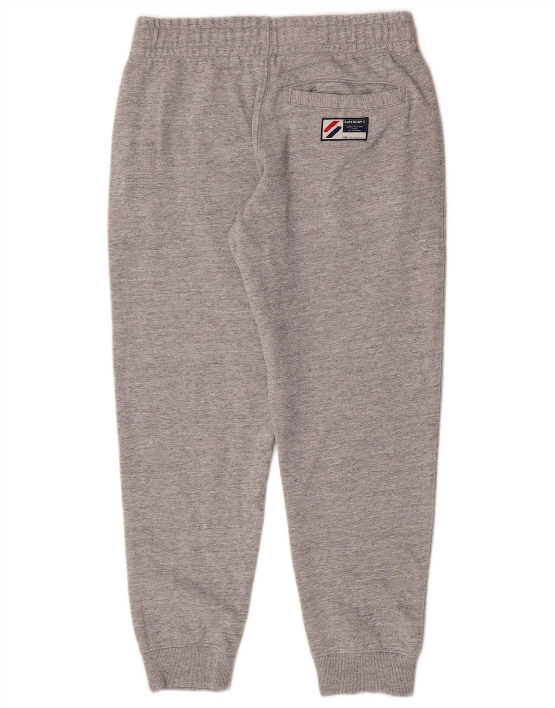 Pantaloni de antrenament grafic pentru bărbați Superdry Pantaloni de jogging, gri mediu pete