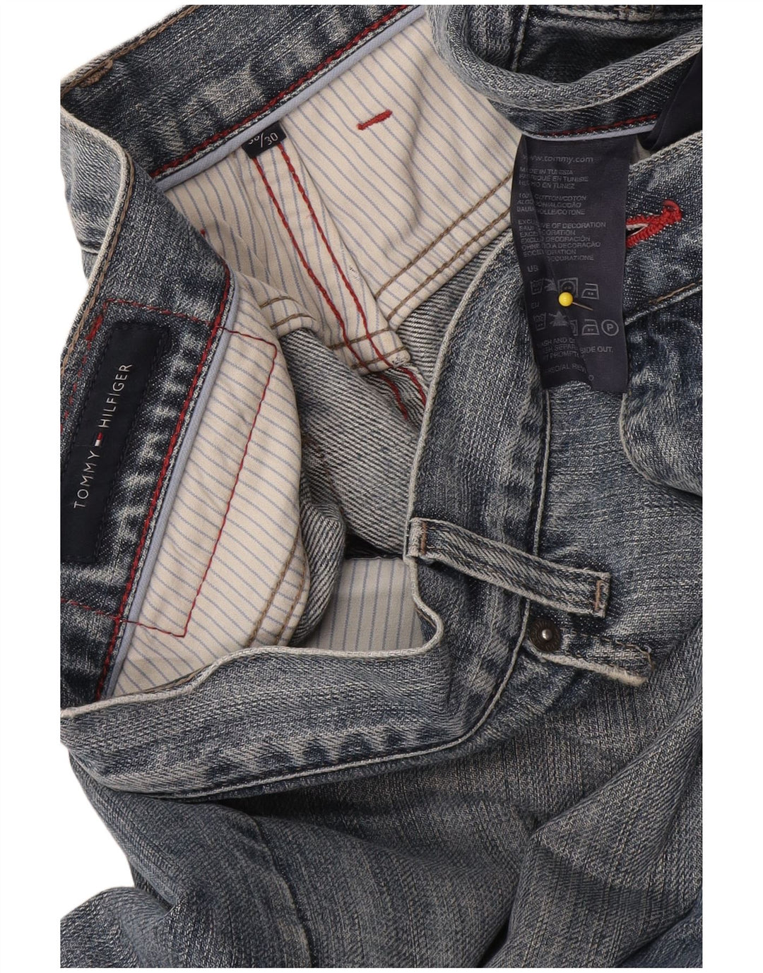 Blugi drepti pentru bărbați Tommy Hilfiger W38 L30 Bumbac albastru