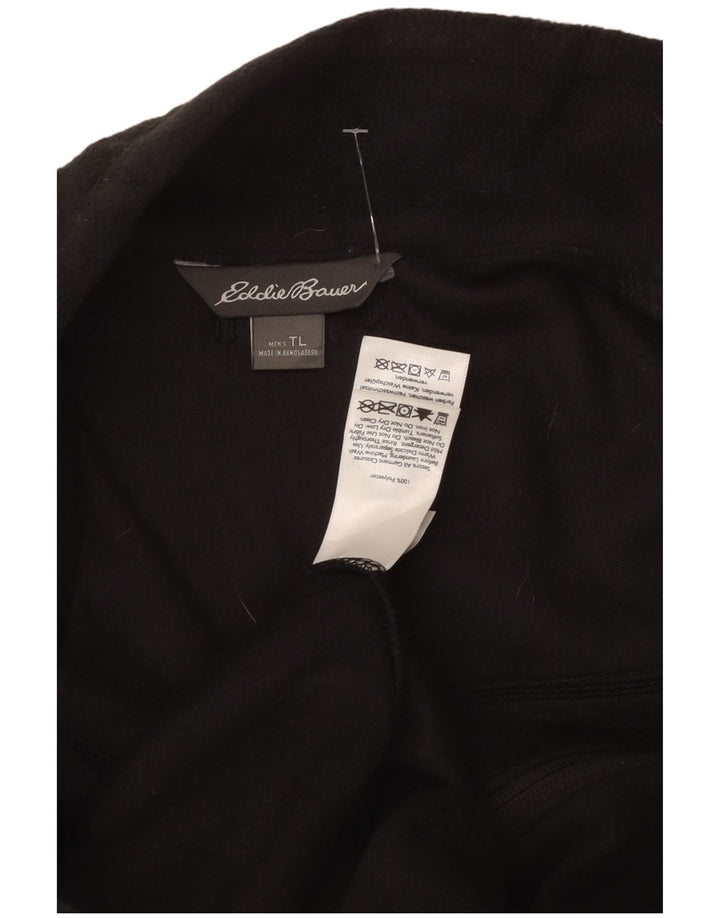 Gilet din lână pentru bărbați Eddie Bauer UK 40 Poliester negru mare
