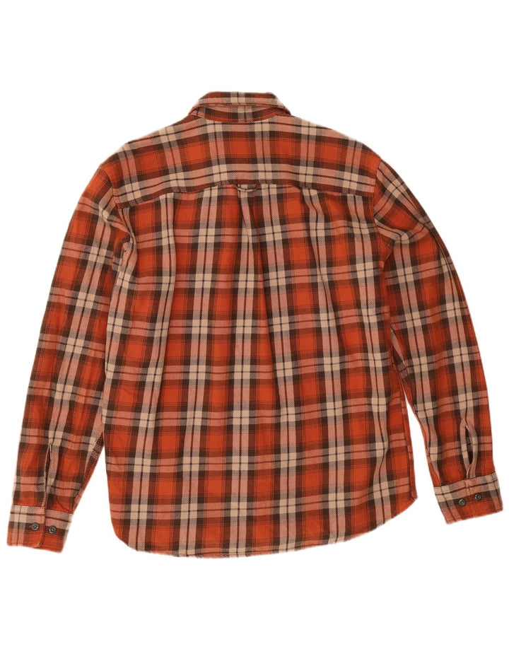 Cămașă Jack & Jones pentru bărbați din flanel XL portocaliu din bumbac