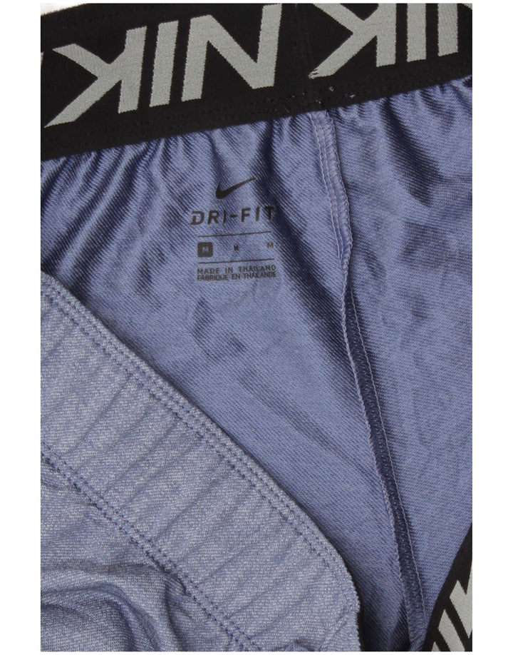Pantaloni scurți sport Nike Dri Fit pentru femei UK 14 Poliester albastru mediu