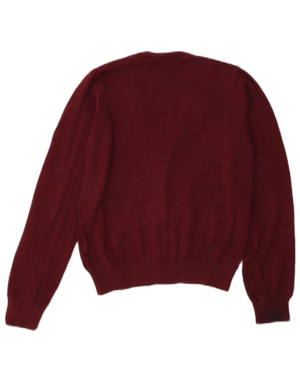 Pulover Cardigan pentru Fete Marks & Spencer 9-10 Ani Bumbac Burgundy