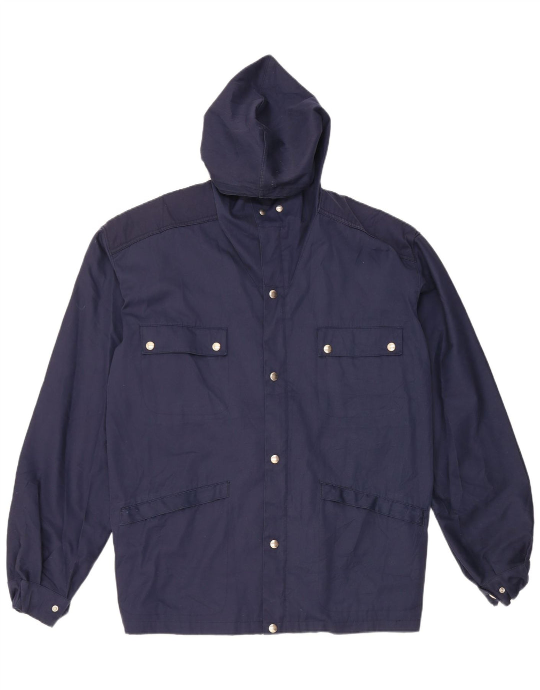 Jachetă vintage cu glugă pentru bărbați IT 54 2XL bleumarin