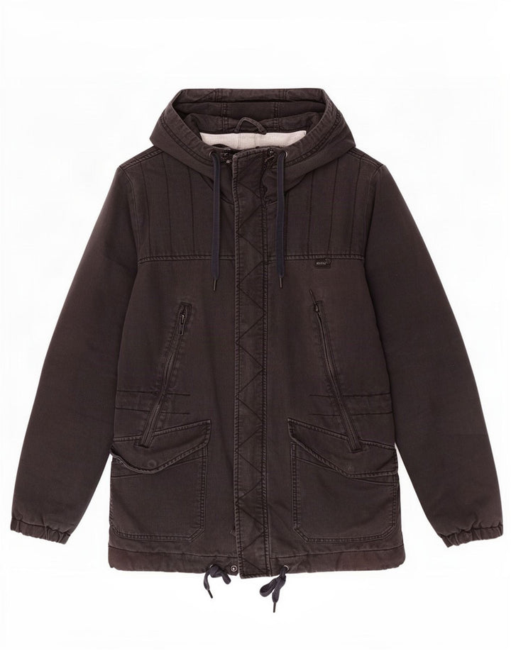 Jachetă parka cu glugă pentru bărbați Diesel UK 40 Large Black