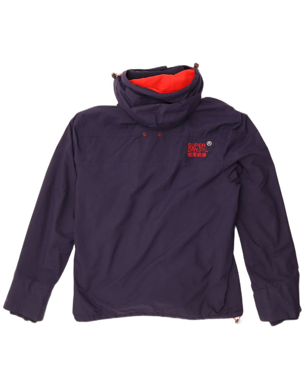 Jachetă Windbreaker cu glugă Superdry pentru bărbați UK 44 2XL Bleumarin