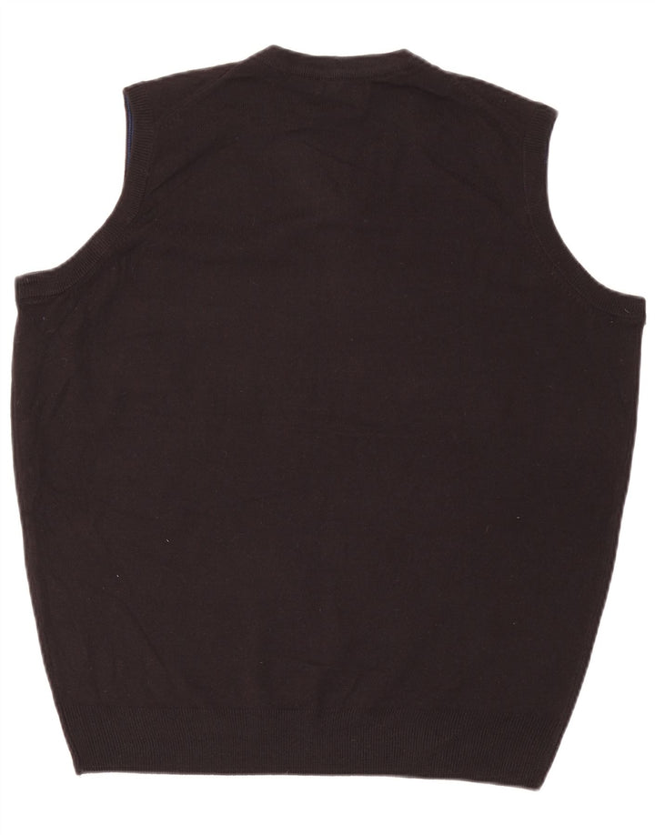James Pringle Vestă pentru bărbați Tank Top mare, negru, acrilic