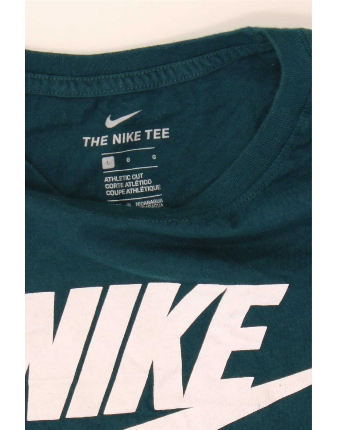 Tricou grafic Nike pentru bărbați, cu croială atletică, Top mare, verde