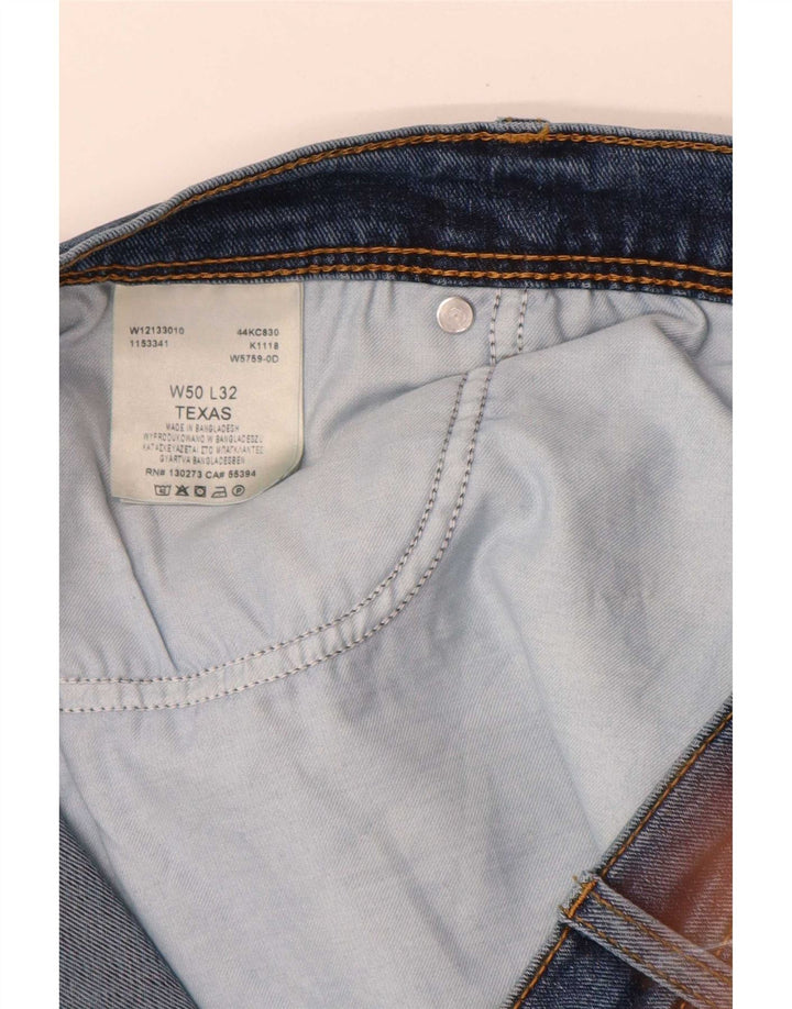 Blugi drepte pentru bărbați Wrangler Texas W50 L32 bumbac albastru