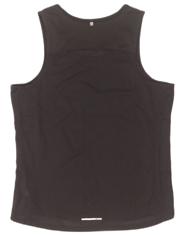 Vesta Nike Dri Fit pentru bărbați, poliester mediu negru
