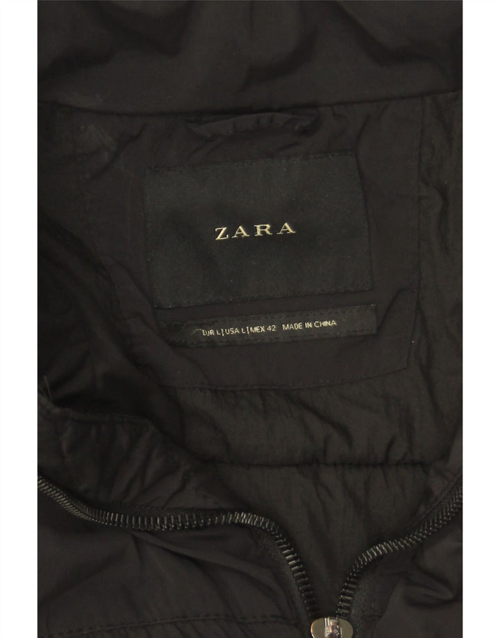 Palton căptușit pentru bărbați Zara UK 40, mare, negru, poliester