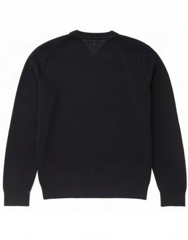 Pulover Tommy Hilfiger pentru bărbați, cu gât crew, XL, bumbac bleumarin