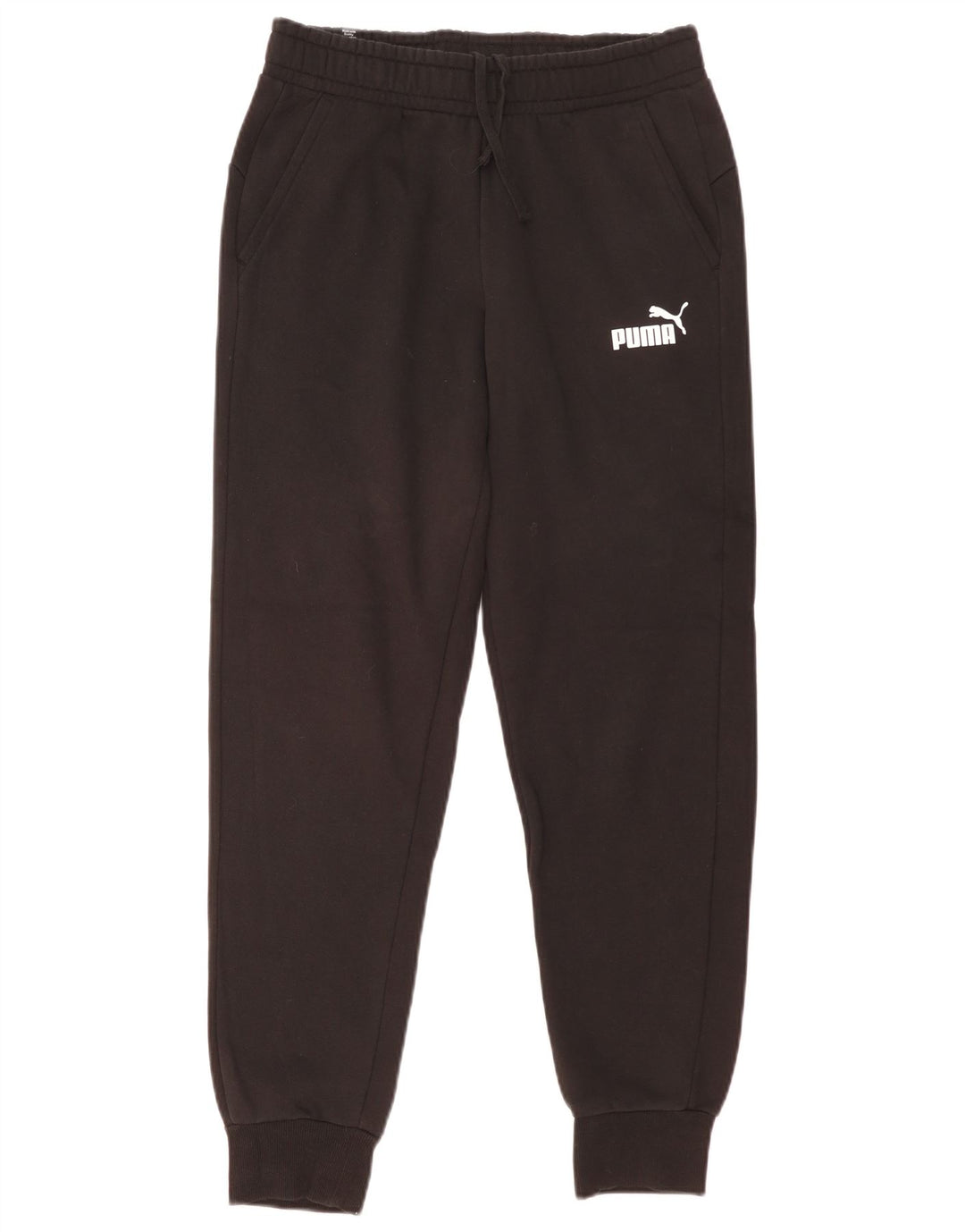 Pantaloni de trening Puma pentru bărbați Joggeri, bumbac mediu negru