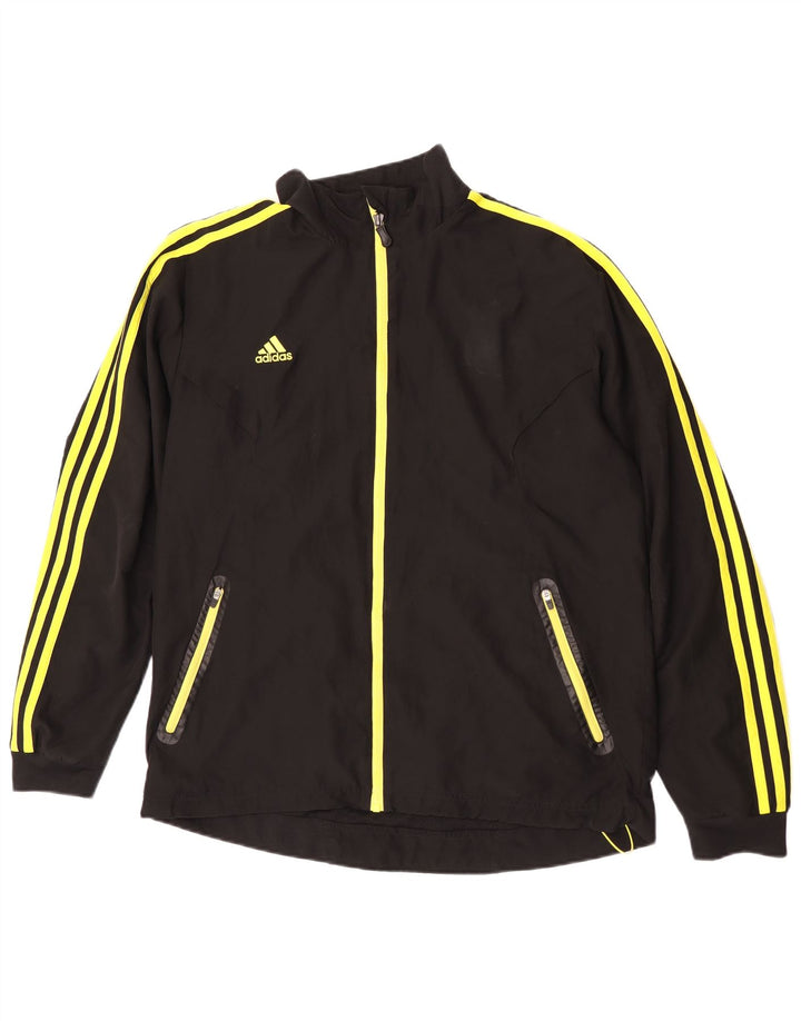 Adidas Mens Climalite Trening Top Jacket UK 44/46 Large Black Polyester
