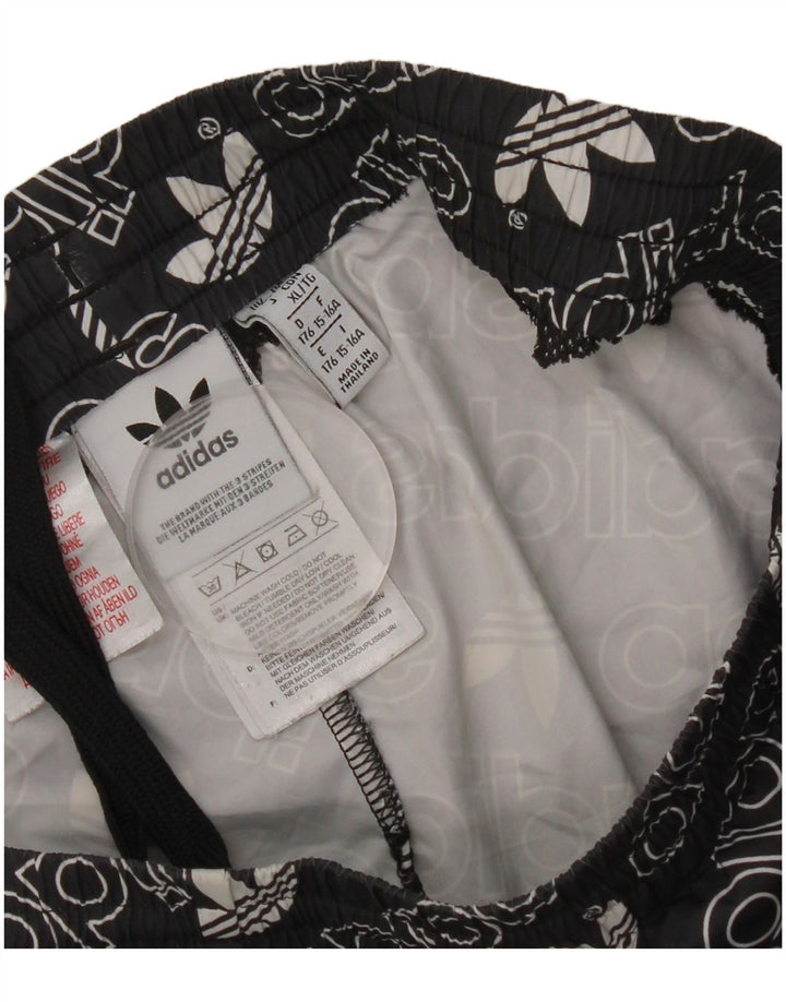 Pantaloni scurți sport pentru băieți Adidas 15-16 ani, negru, poliester