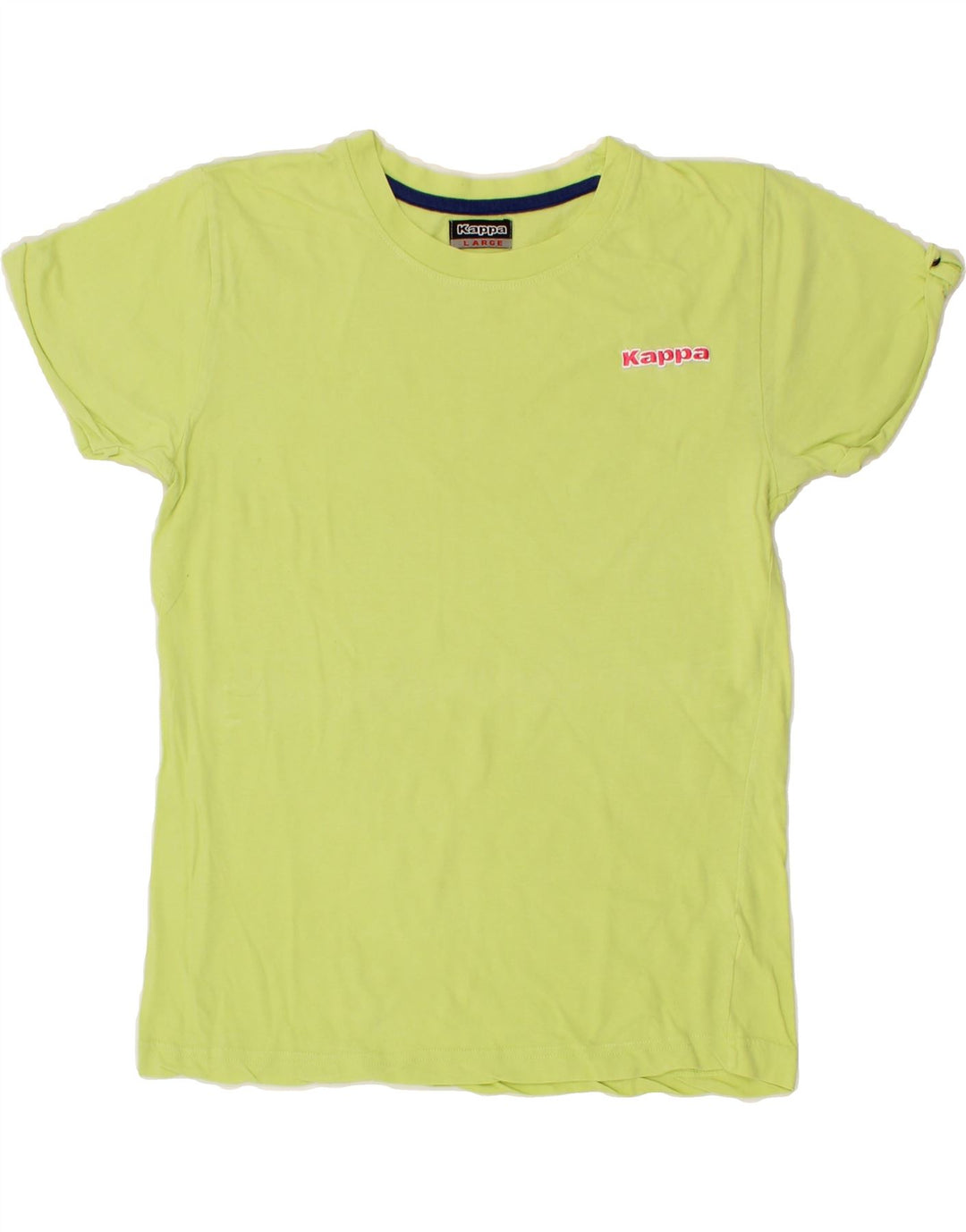 KAPPA Womens T-Shirt Top UK 14 Large Green Vintage Kappa and Second-Hand Kappa from Messina Hembry 