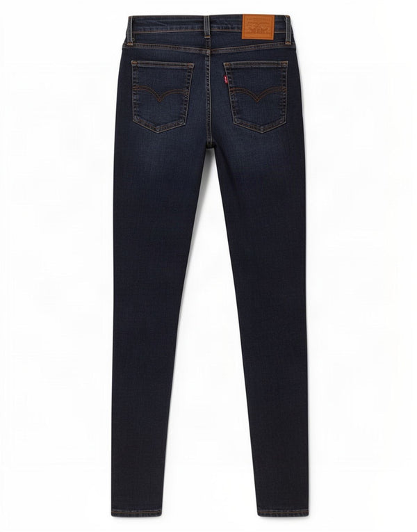 Blugi skinny cu talie mare 721 Levi's pentru femei W27 L30 bumbac bleumarin