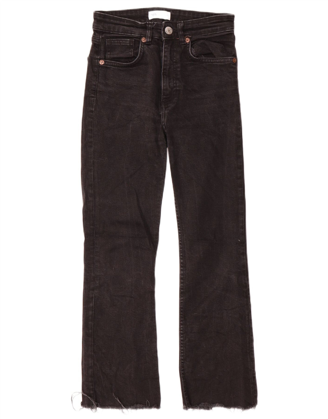 Blugi Zara Femei Bootcut EU 36 XS W26 L25 Negri