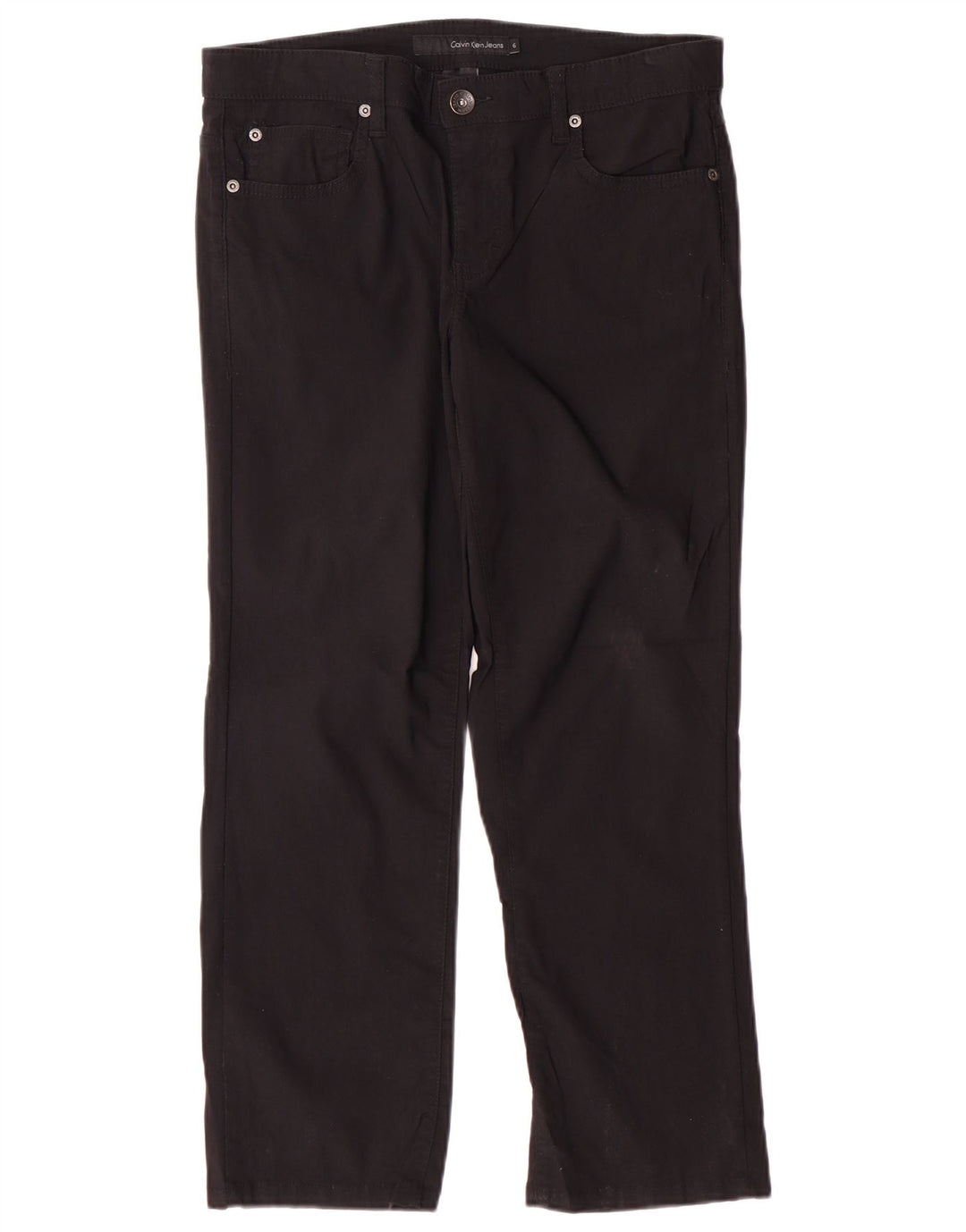 Calvin Klein Jeans Pantaloni casual pentru femei US 6 Small W32 L26 Black Classic