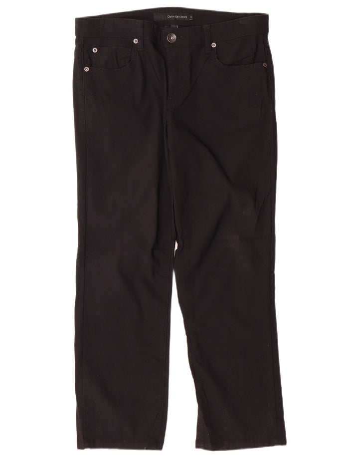 Calvin Klein Jeans Pantaloni casual pentru femei US 6 Small W32 L26 Black Classic