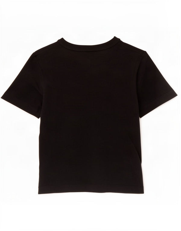 Tricou pentru femei Champion Crop Top UK 8 Small Black Bumbac