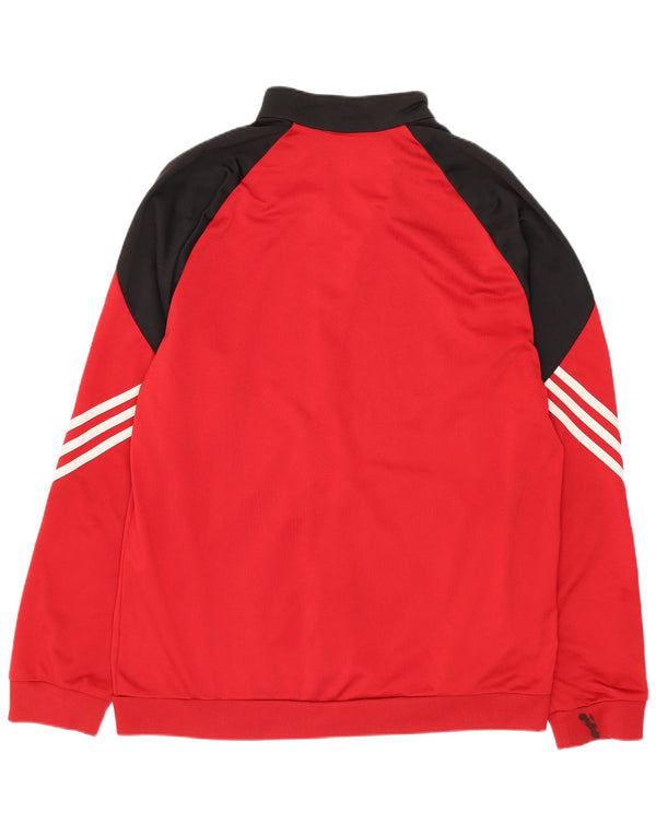 Jachetă de trening pentru bărbați Adidas, mare, roșu, poliester