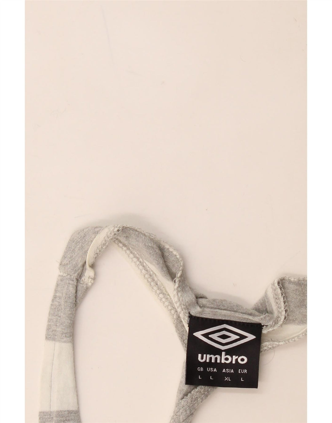 UMBRO Womens Cami Top UK 14 Large Grey Striped