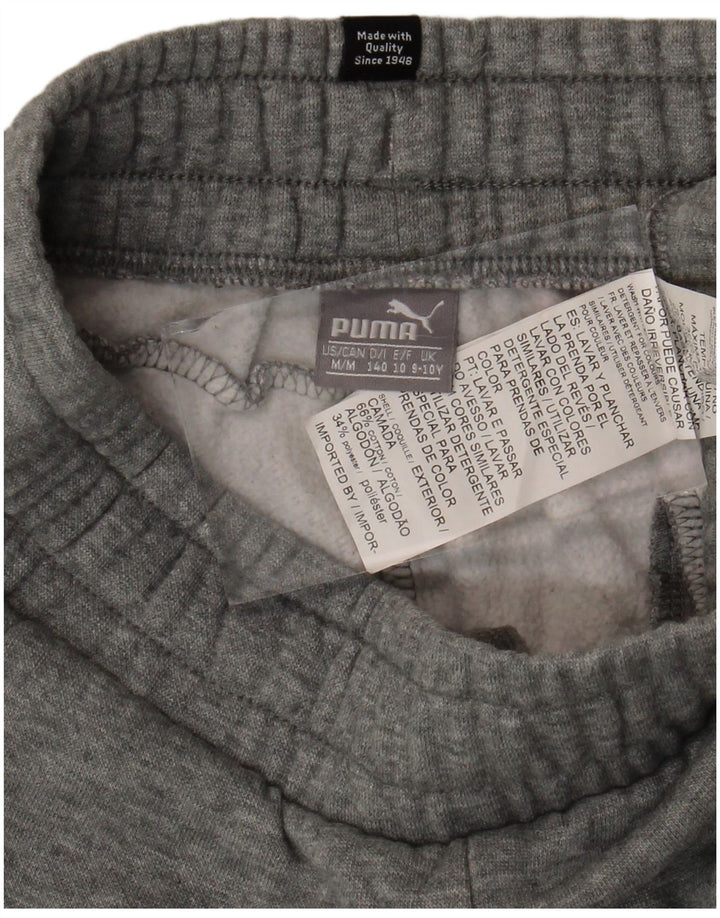 Pantaloni de trening PUMA băieți Joggeri 9-10 ani bumbac gri