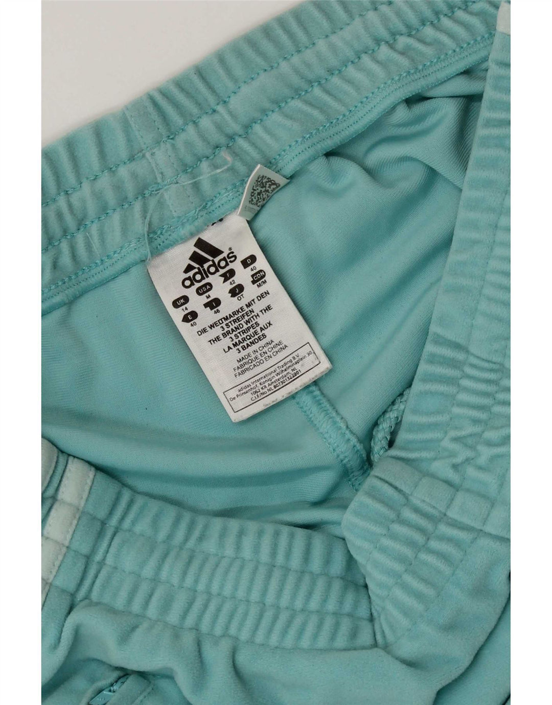 Pantaloni de trening Adidas pentru femei Joggeri UK 14 Poliester turcoaz mediu