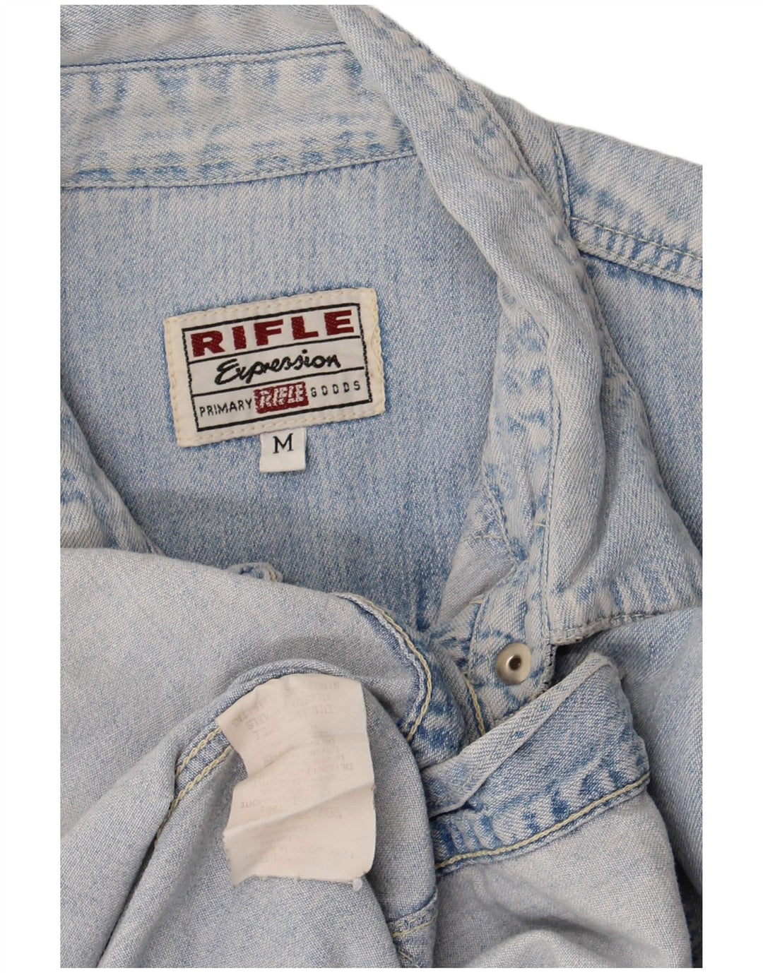 Cămașă din blugi pentru femei Rifle UK 14, bumbac albastru mediu
