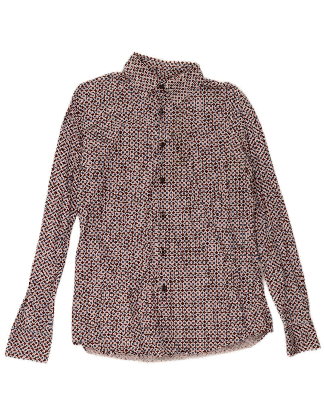 Cămașă Prada Bărbați Mărimea 16 41 Mare, Multicolor Geometric Bumbac