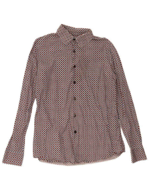 Cămașă Prada Bărbați Mărimea 16 41 Mare, Multicolor Geometric Bumbac