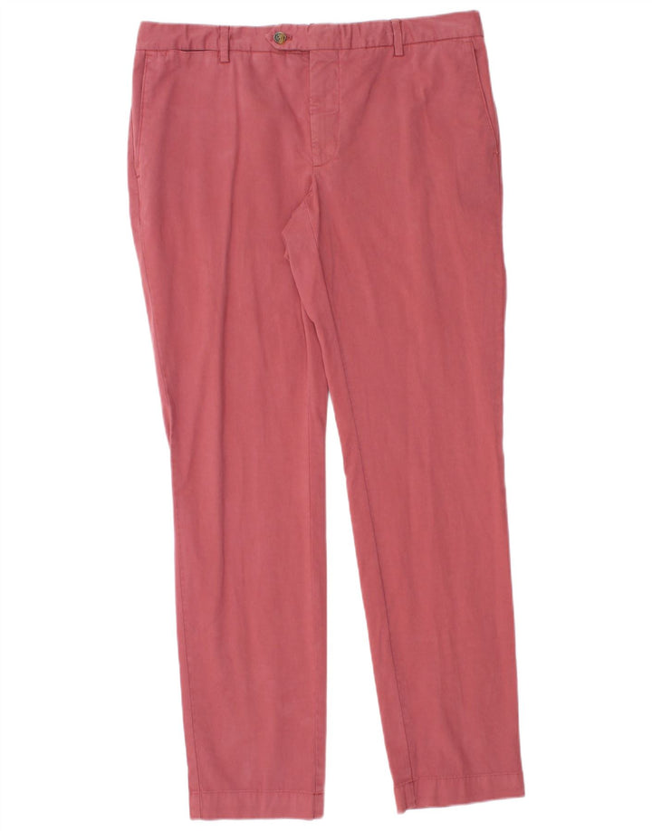 Pantaloni slim pentru bărbați Hackett W33 L31 bumbac roz