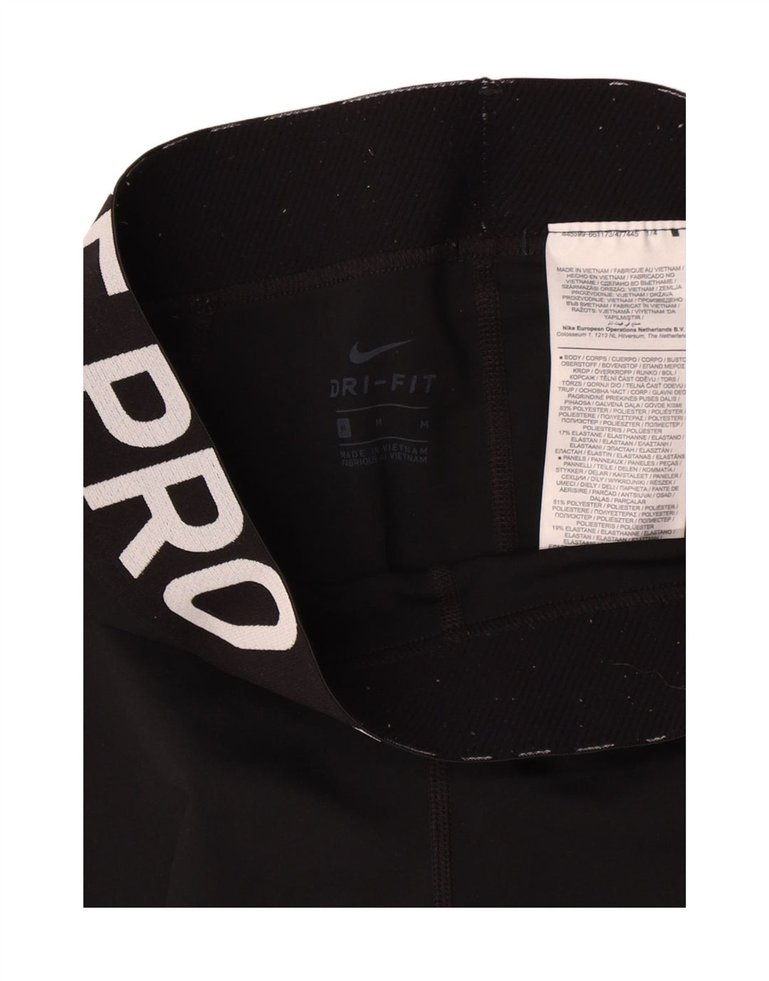 Leggings grafic Nike pentru femei UK 12 Poliester mediu negru