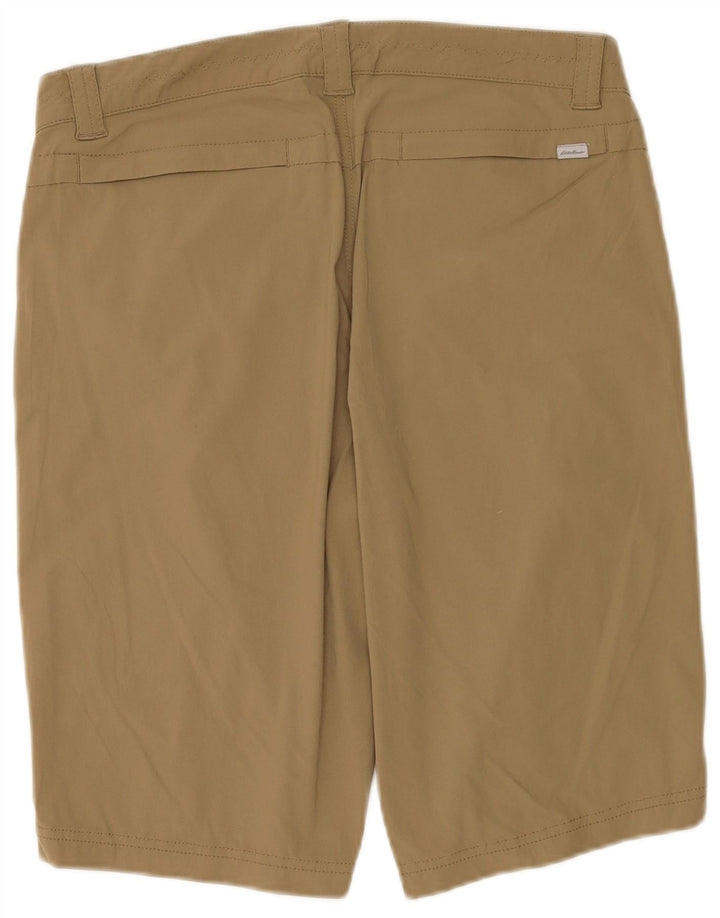 Pantaloni scurți casual pentru femei Eddie Bauer US 8 Medium W32 Kaki Bumbac