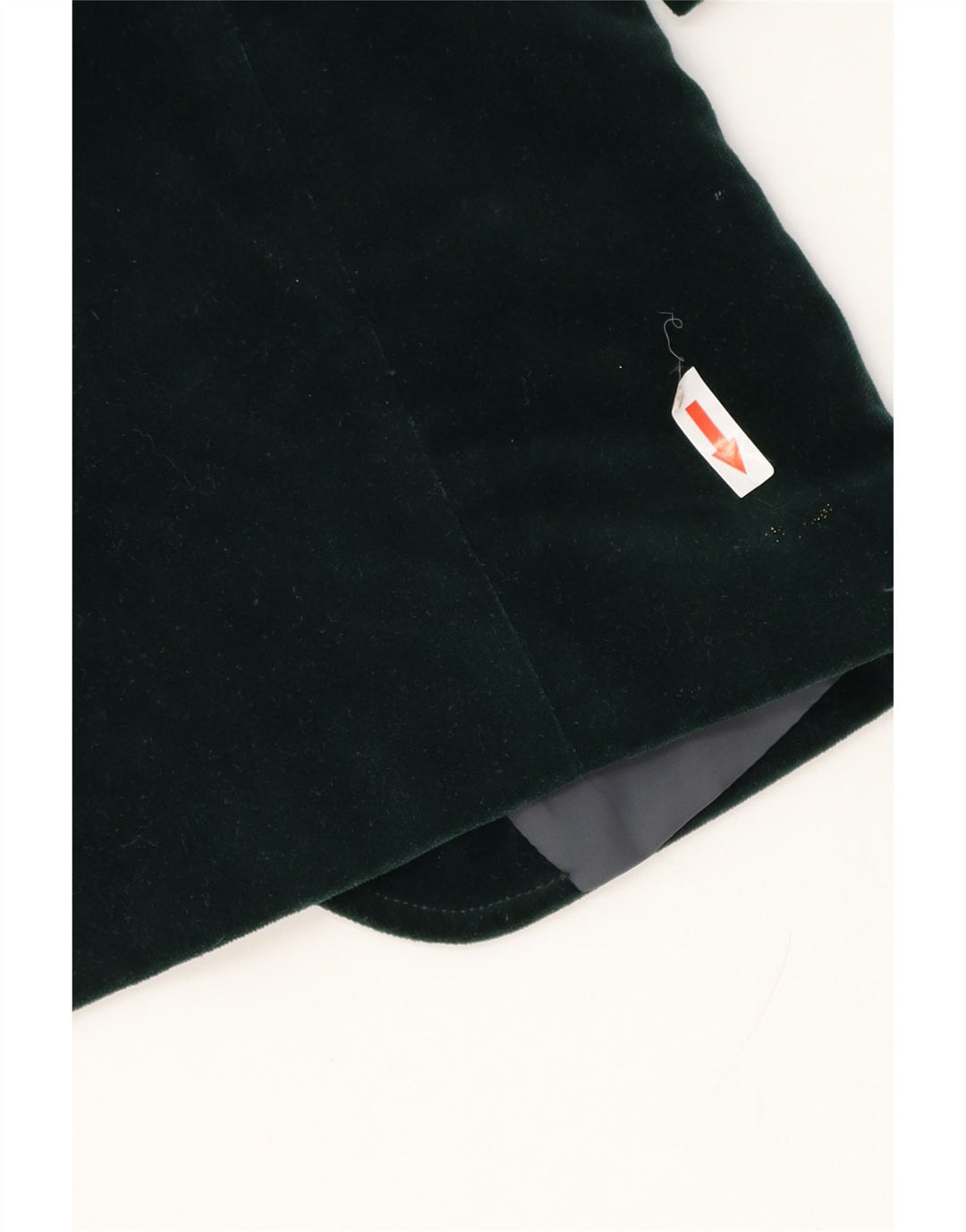 Jachetă vintage pentru bărbați din catifea cu 1 nasture, UK 36, verde mică