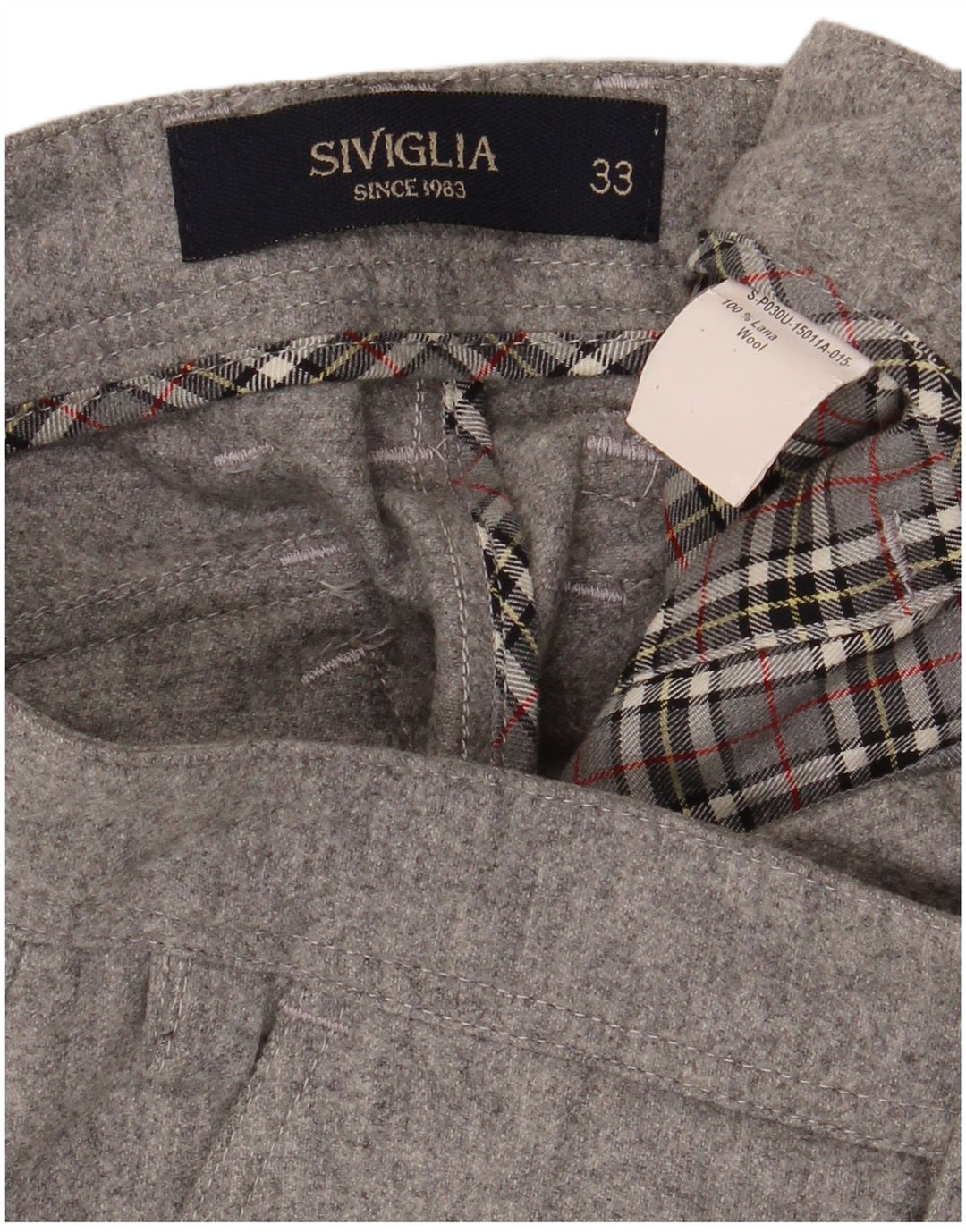 SIVIGLIA Pantaloni cargo subțiri pentru bărbați L33 L36 Lână gri
